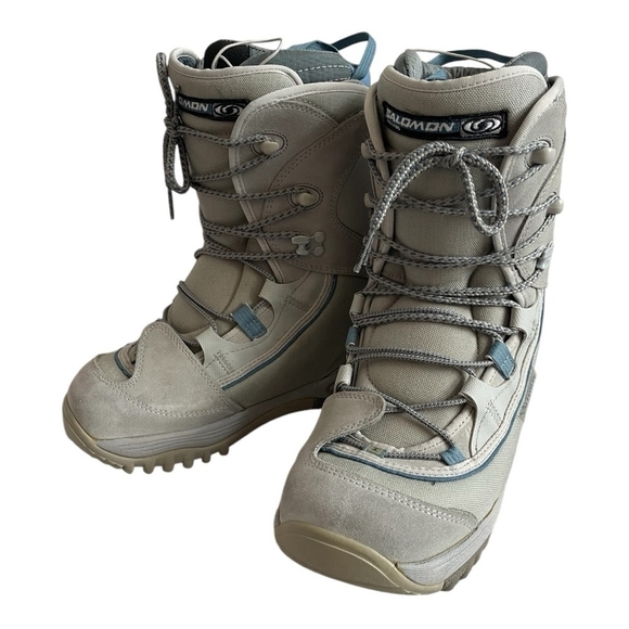 SALOMON Synapse Women's Snowboard Boots Lace Up Snow Shoes Size 10 - Picture 9 of 12